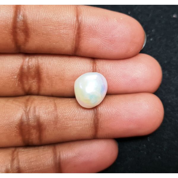 9.41 carats Natural White Venezuela Pearl 12.16x10.40x10.61 mm