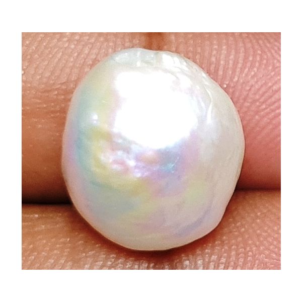 11.81 carats Natural White Venezuela Pearl 11.29x11.35x13.00 mm