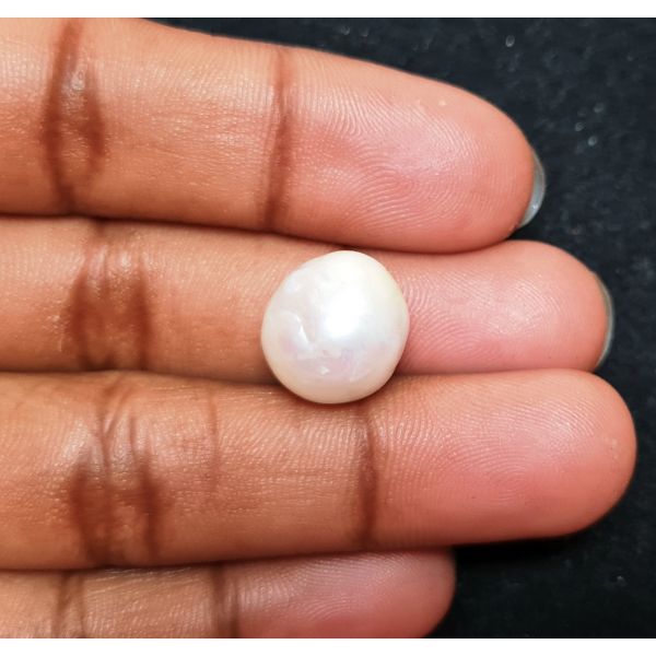 14.61 carats Natural White Venezuela Pearl 13.19x12.61x12.46 mm