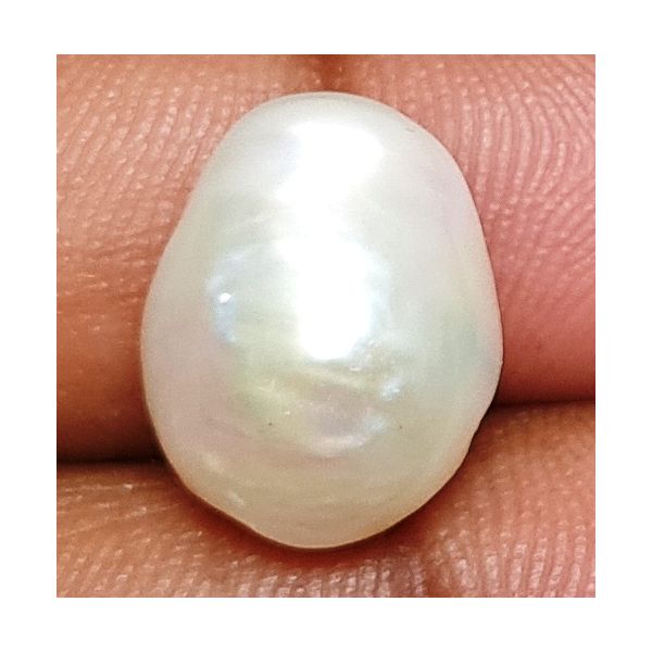 9.75 carats Natural White Venezuela Pearl 12.94x10.65x10.55 mm