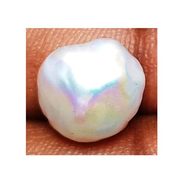 8.85 carats Natural White Venezuela Pearl 9.99x11.77x10.79 mm