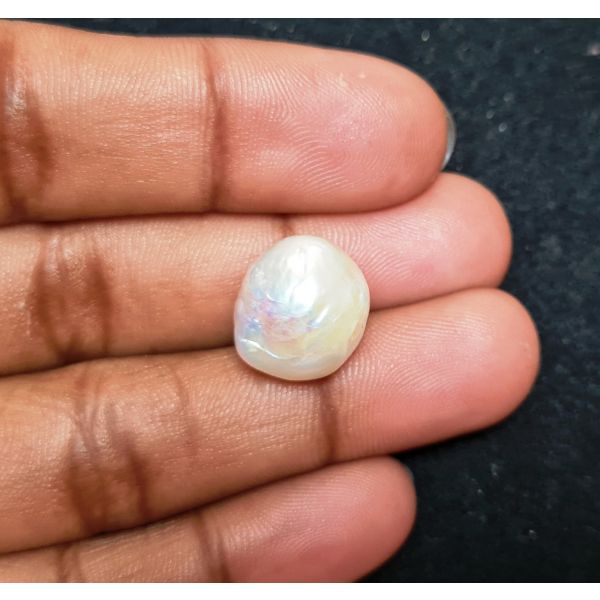 15.41 carats Natural White Venezuela Pearl 12.46x12.50x12.22 mm