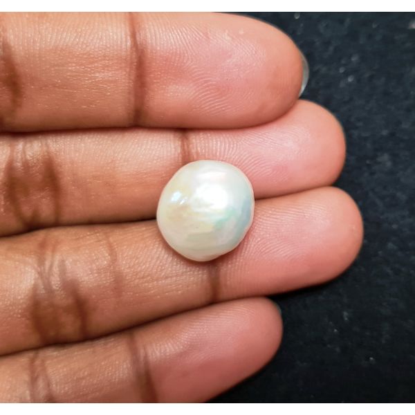 15.41 carats Natural White Venezuela Pearl 12.46x12.50x12.22 mm