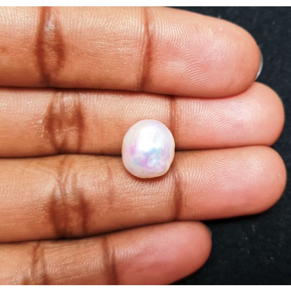 9.33 carats Natural White Venezuela Pearl 10.25x11.21x11.44 mm