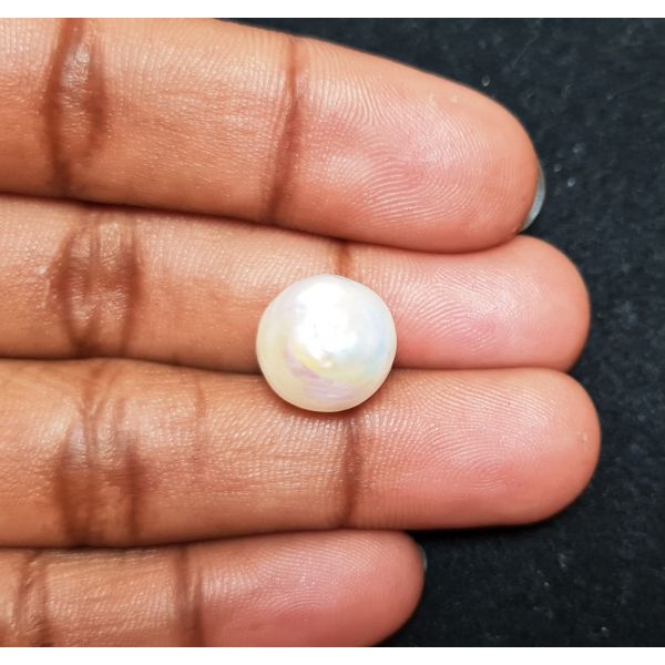 11.82 carats Natural White Venezuela Pearl 12.09x11.26x11.32 mm