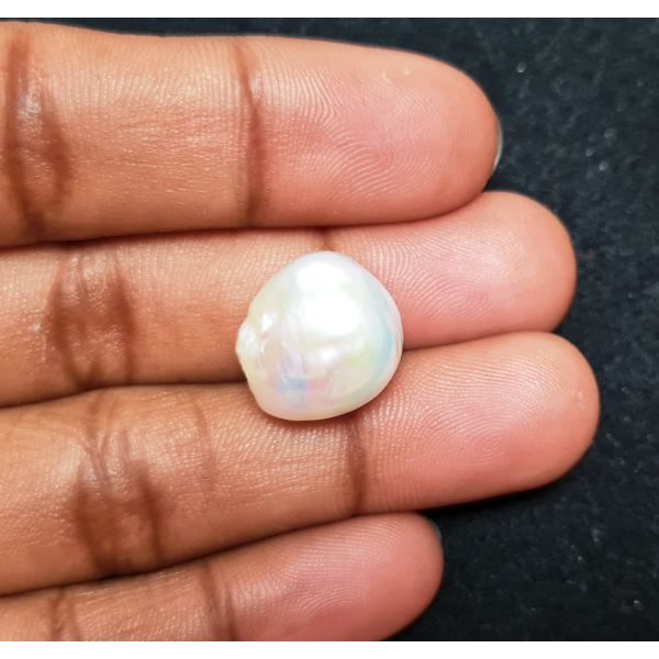 18.52 carats Natural White Venezuela Pearl 12.42x13.68x13.78 mm