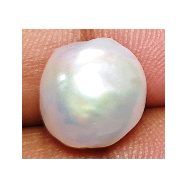 9.16 carats Natural White Venezuela Pearl 10.36x11.45x10.02 mm