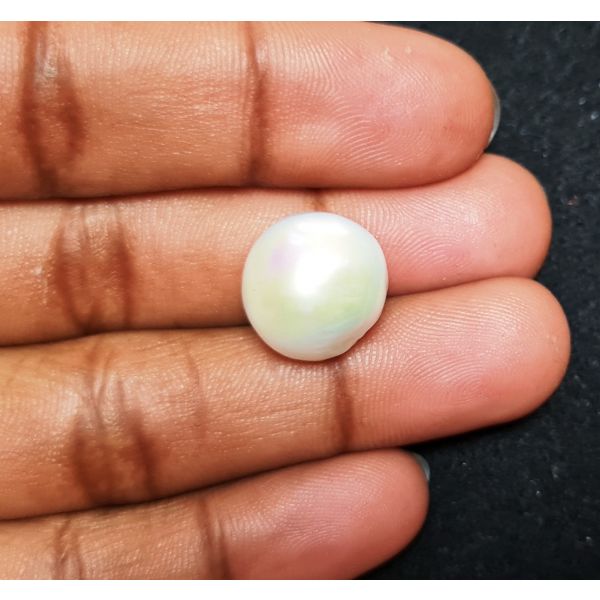 15.64 carats Natural White Venezuela Pearl 13.49x13.03x13.01 mm