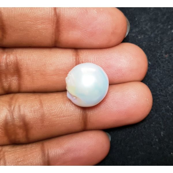 15.64 carats Natural White Venezuela Pearl 13.49x13.03x13.01 mm