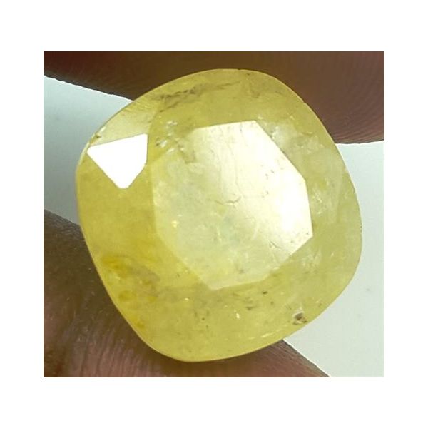 11.61 Carats Natural Yellow Sapphire 12.73x12.65x7.26 mm