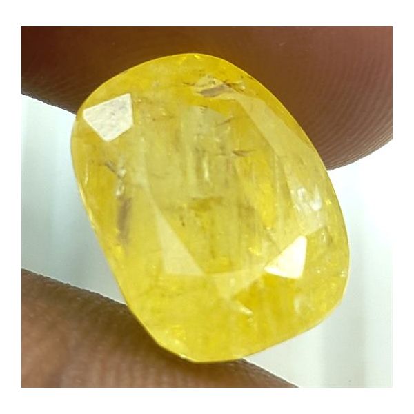 14.91 Carats Natural Yellow Sapphire 14.62x11.23x9.23 mm