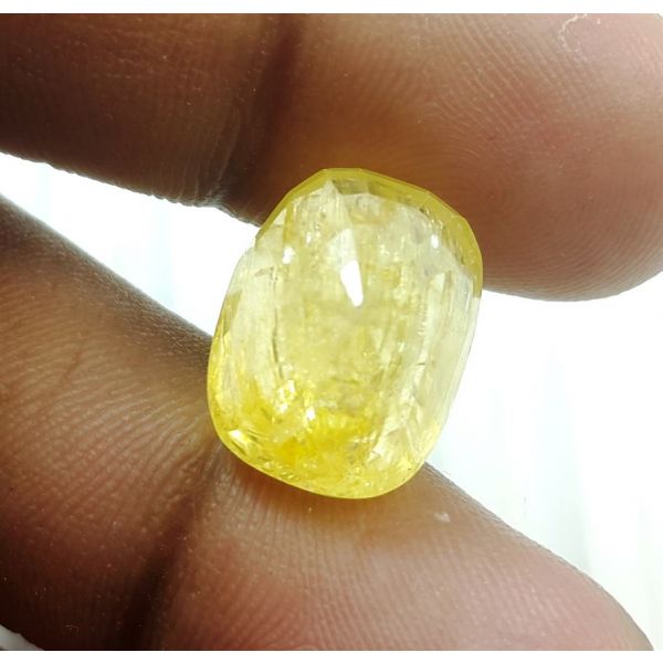 14.91 Carats Natural Yellow Sapphire 14.62x11.23x9.23 mm