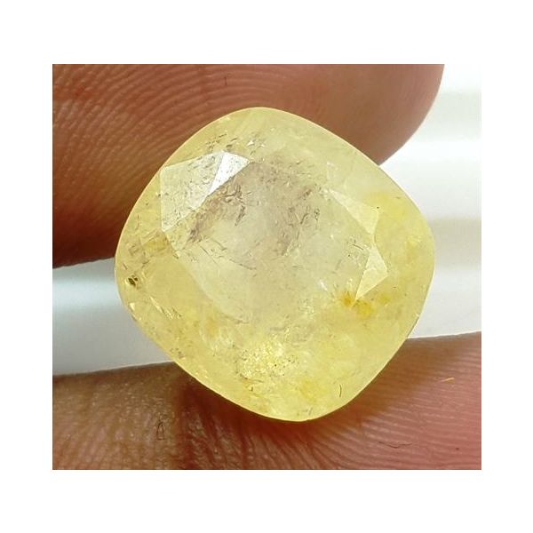 12.36 Carats Natural Yellow Sapphire 13.15x12.43x8.12 mm