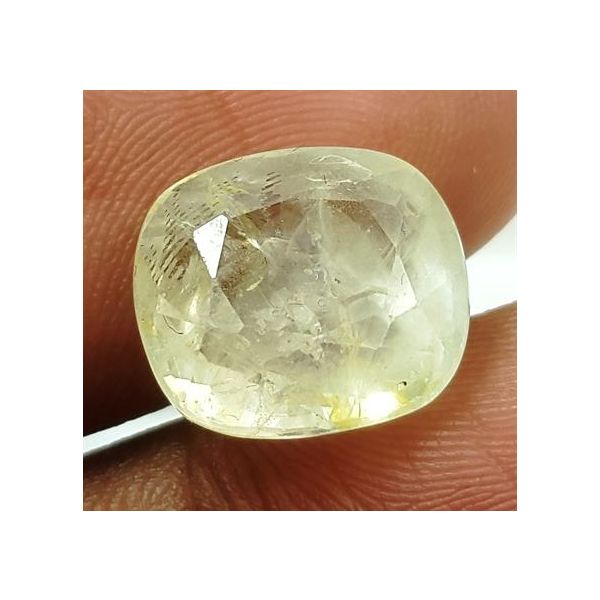 8.20 Carats Natural Yellow Sapphire 11.58x10.45x7.17 mm