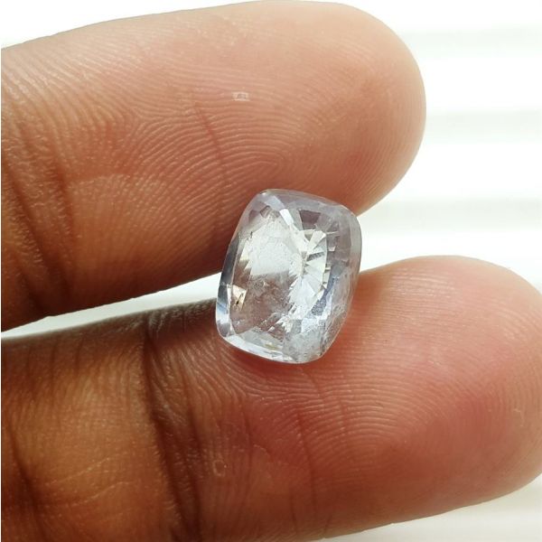 3.66 Carats Natural Tinted Blue Sapphire 9.88x7.84x4.54mm