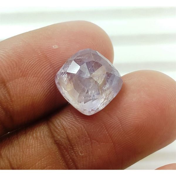 8.61 Carats Natural Pinkish Orange Sapphire 10.86x10.63x6.40mm