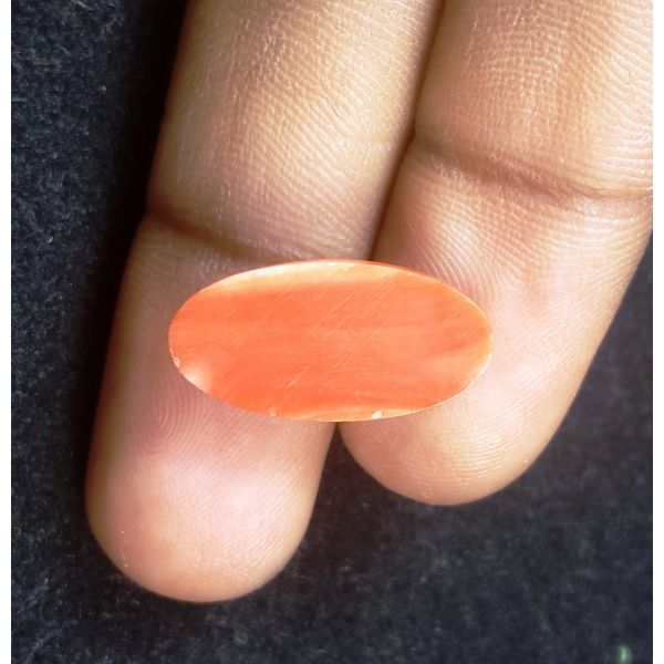 9.19 Carats Natural Orange Coral 9.97x9.98x5.64mm