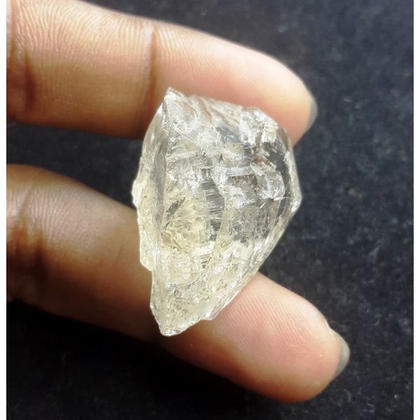 62.43 Carats Natural White Herkimer Diamond 32.58x21.86x17.86 mm