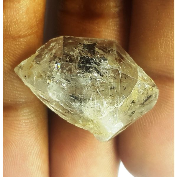 39.10 Carats Natural White Herkimer Diamond 26.59x18.75x13.82 mm