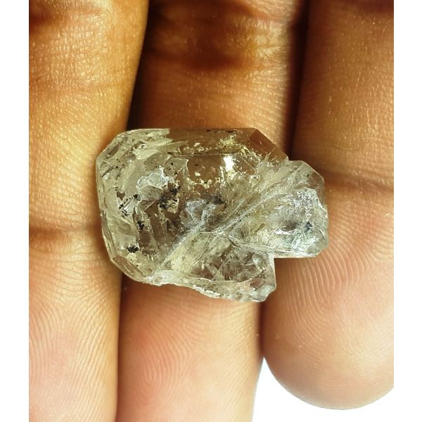 17.68 Carats Natural White Herkimer Diamond 22.10x18.55x7.00 mm