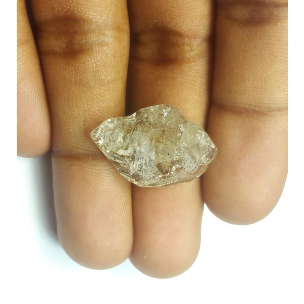 14.58 Carats Natural White Herkimer Diamond 13.53x15.70x8.52 mm