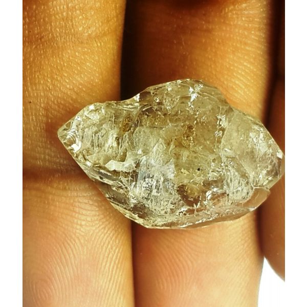 14.58 Carats Natural White Herkimer Diamond 13.53x15.70x8.52 mm