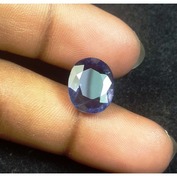 5.43 Carats Natural Blue Iolite 13.10x10.60x5.45 mm