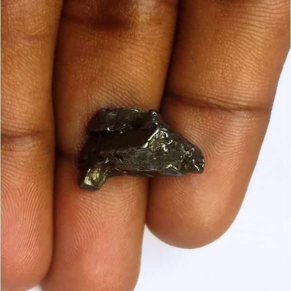 24.71 Carats Black Meteorite 17.36 x 12.00 x 9.32 mm