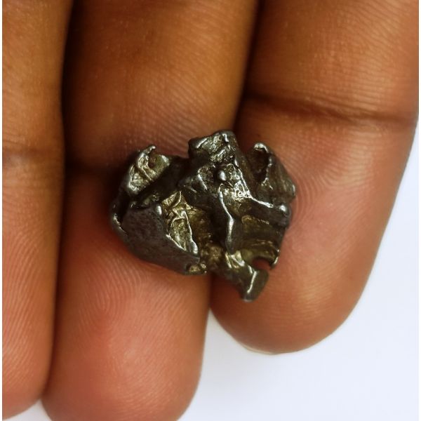 24.55 Carats Black Meteorite 15.73 x 9.29 x 7.78 mm
