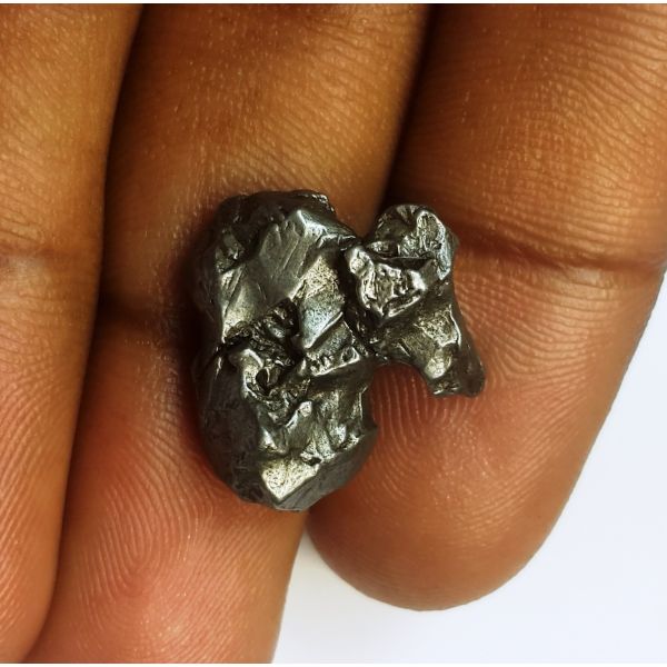 23.51  Carats Black Meteorite 13.10 x 11.27 x 8.95 mm