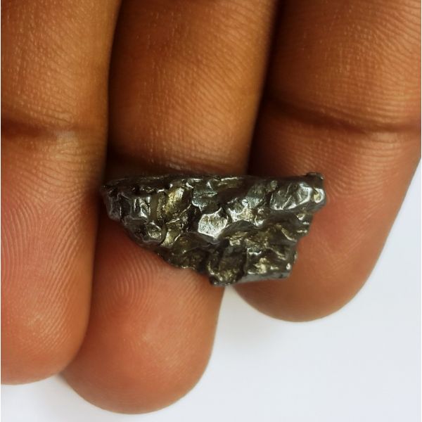 24.23 Carats Black Meteorite 20.60 x 10.47 x 7.08 mm