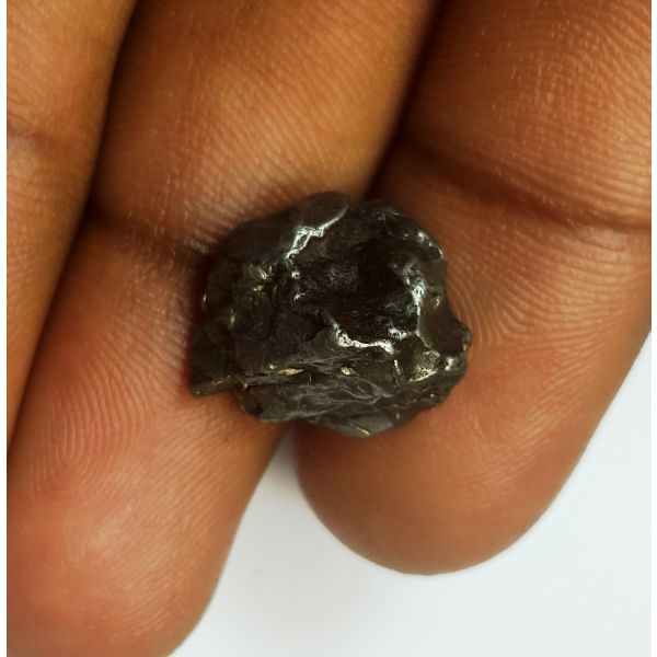 25.09 Carats Black Meteorite 14.66 x 13.62 x 11.15 mm