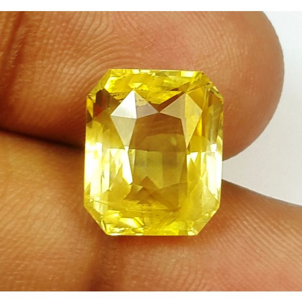 9.03 Carats Natural Yellow Sapphire 12.18x10.07x6.78 mm