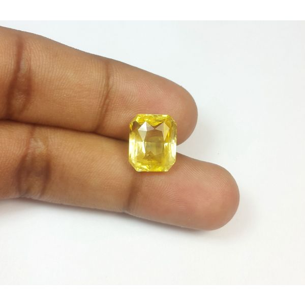 9.03 Carats Natural Yellow Sapphire 12.18x10.07x6.78 mm