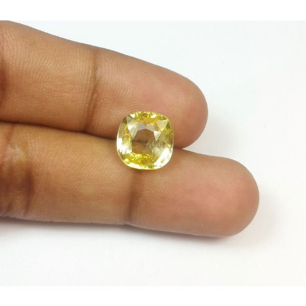 6.24 Carats Natural Yellow Sapphire 10.54x10.33x6.07 mm