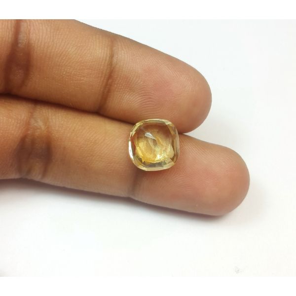 6.24 Carats Natural Yellow Sapphire 10.54x10.33x6.07 mm