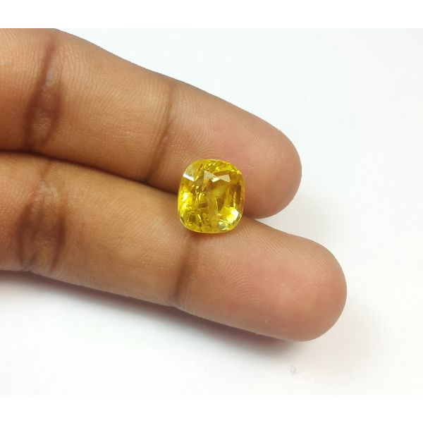 7.41 Carats Natural Yellow Sapphire 10.62x10.19x7.73 mm