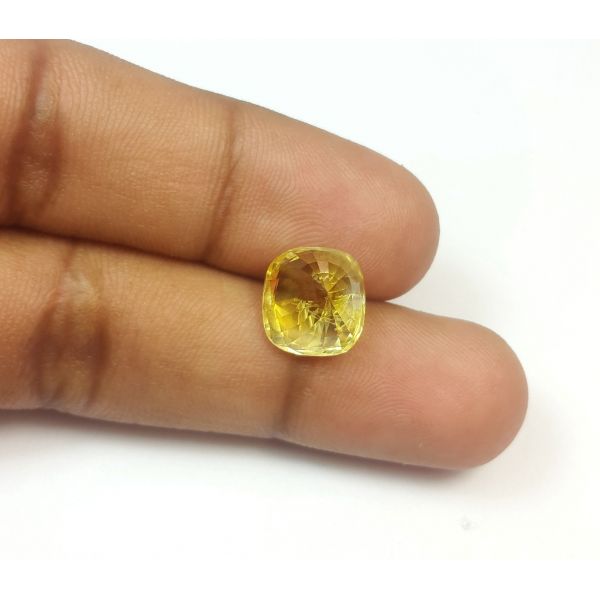 7.41 Carats Natural Yellow Sapphire 10.62x10.19x7.73 mm