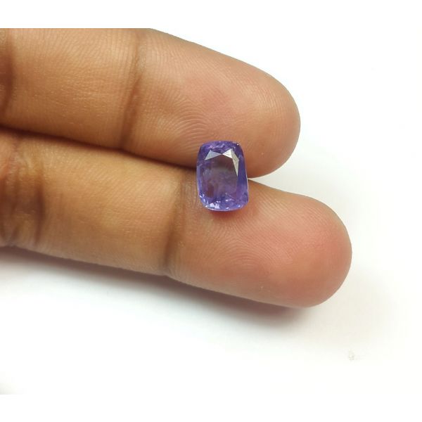 3.47 Carats Natural Violet Purplish Sapphire 9.30x6.56x5.19 mm