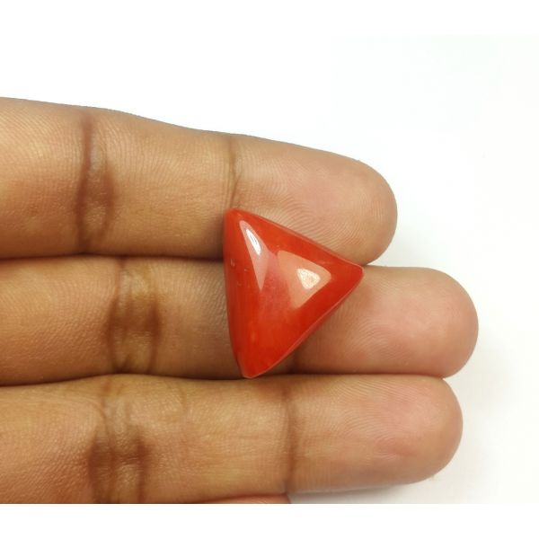 32.71 Carats Natural Italian Orangish Red Coral 19.03x17.48x10.50 mm