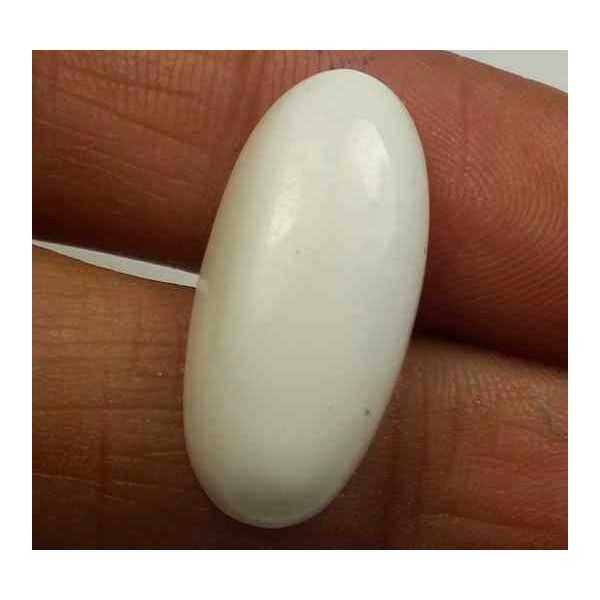 9.00 Carats Italian White Coral 16.67 x 11.04 x 5.38 mm