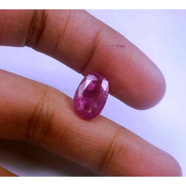 4.51 Carats Pinkish Red Burma(Myanmar) Ruby 12.80 x 8.60 x 3.89 mm