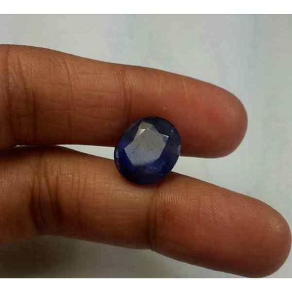 6.47 Carats Blue African Sapphire 12.15 x 10.62 x 4.12 mm