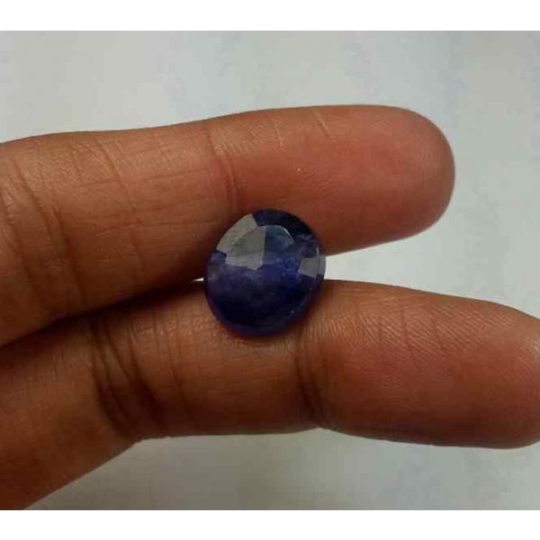 6.47 Carats Blue African Sapphire 12.15 x 10.62 x 4.12 mm