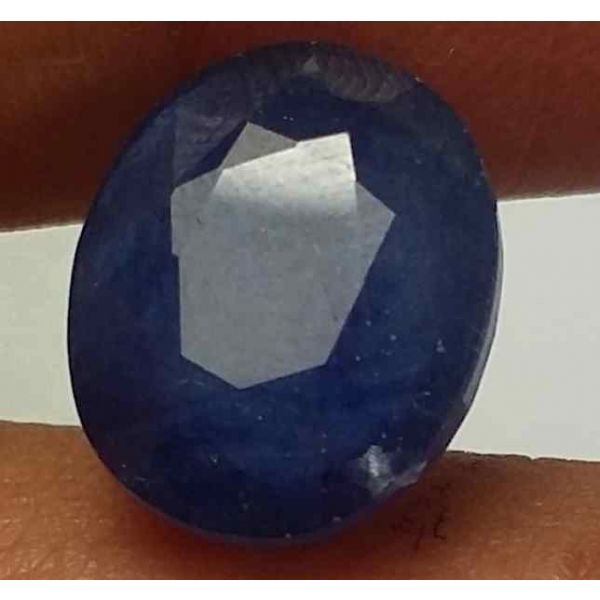 7.61 Carats Blue African Sapphire 11.26 x 9.44 x 5.99 mm
