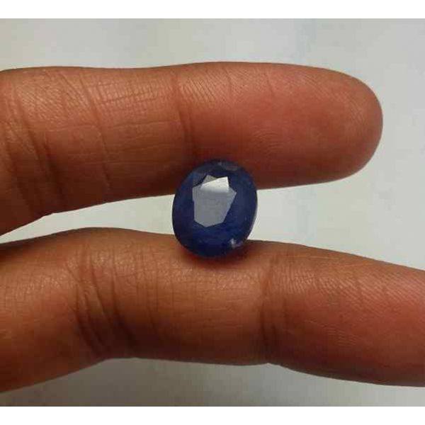 7.61 Carats Blue African Sapphire 11.26 x 9.44 x 5.99 mm