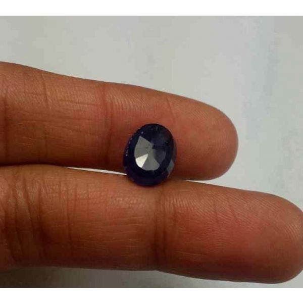 3.65 Carats Blue African Sapphire 10.37 x 8.03 x 3.47 mm