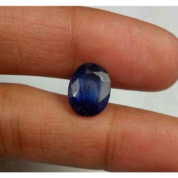 3.74 Carats Blue African Sapphire 10.64 x 8.36 x 4.17 mm
