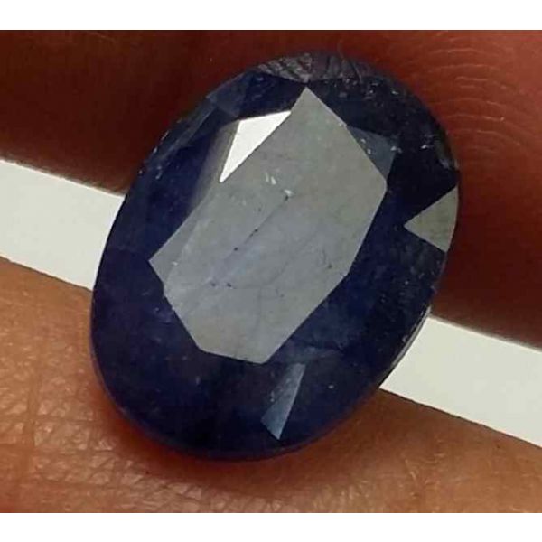 5.90 Carats Blue African Sapphire 12.78 x 9.18 x 4.68 mm