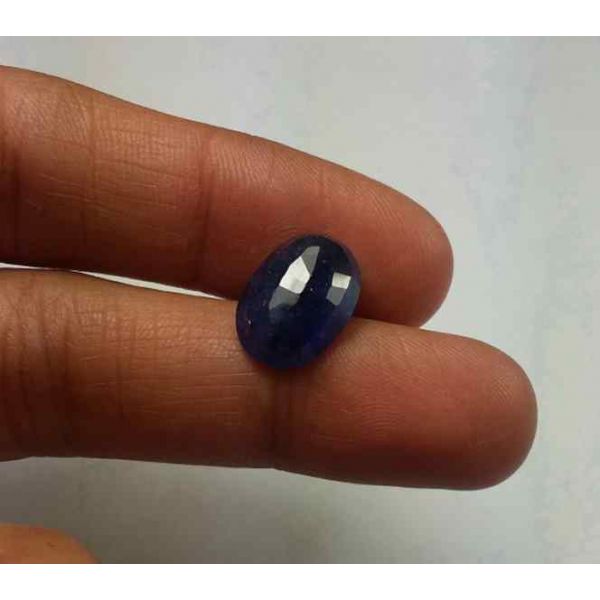 5.90 Carats Blue African Sapphire 12.78 x 9.18 x 4.68 mm